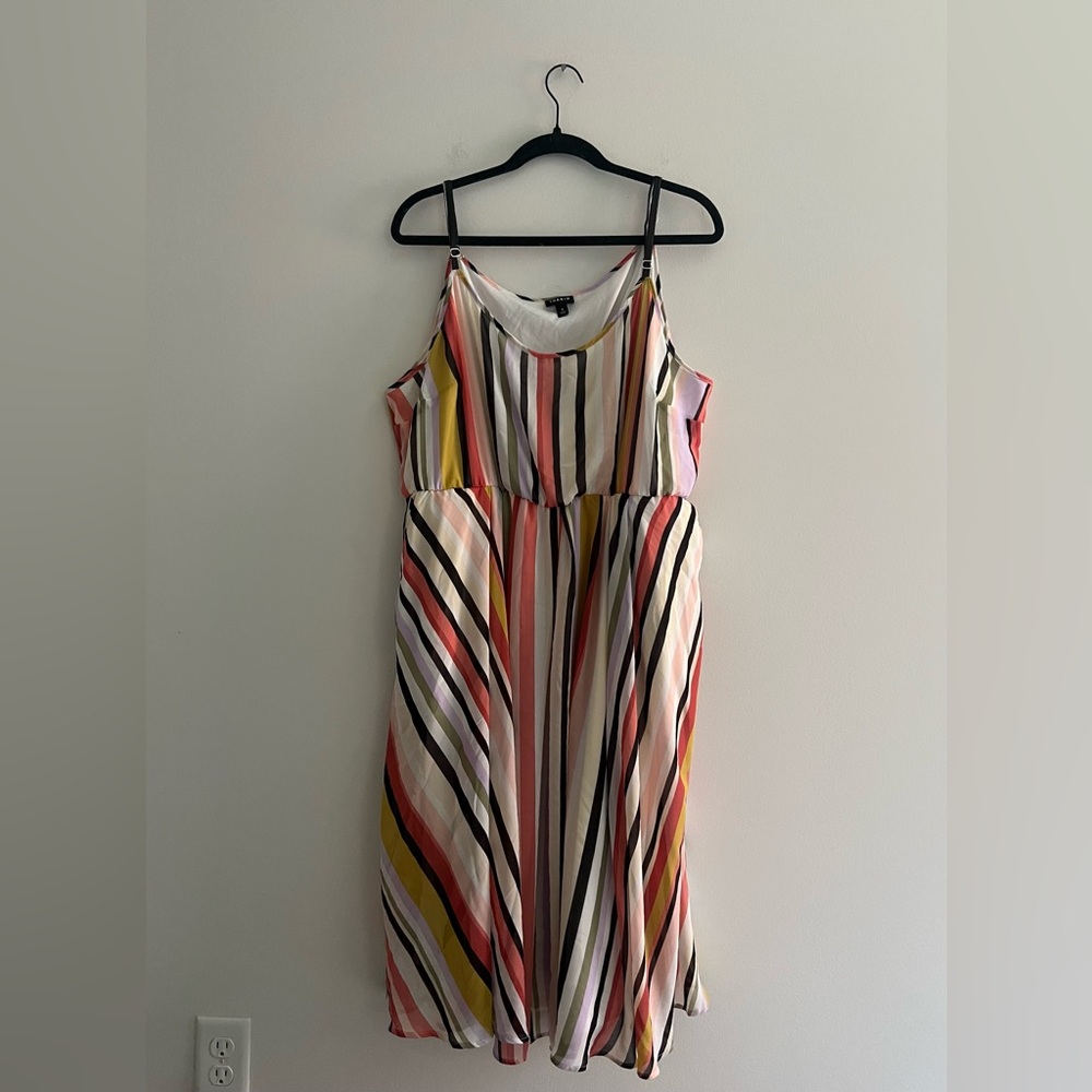 Torrid - Chiffon Midi Dress Pleated Multicolor
Striped Size 3 - Picture 2 of 6